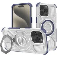 Custodia per Apple iPhone 15 Pro Max, Techsuit, Carbon Shield Pro, Blu — 3