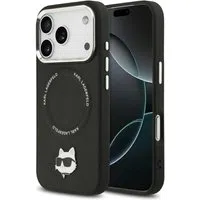 Custodia MagSafe per Apple iPhone 17 Pro, Karl Lagerfeld, Choupette Pin, Nera — 3