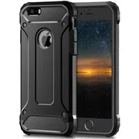 Custodia per Apple iPhone SE (2016) / 5 / 5s, Techsuit, Hybrid Armor, Nera — 3