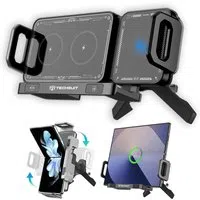 Caricabatterie Auto Wireless Techsuit SW1 ModoDock, 15W, 1.67A, Nero — 3