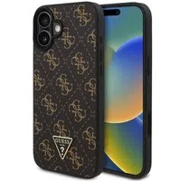 Custodia per Apple iPhone 16 Plus, Guess, 4G Triangle Logo, Nera — 3