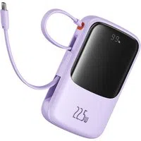 Batteria Esterna Baseus Qpow Pro+, 10000mAh, 22.5W, QC + PD, 1 x USB-A - 2 x USB-C, Viola P10067101513-00 — 3