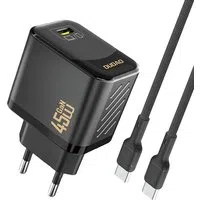 Caricabatterie da Rete con Cavo USB-C Dudao A28C, 45W, 3A, 1 x USB-C, Nero — 3