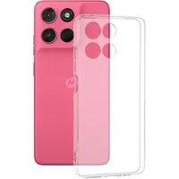 Custodia per Motorola Moto G67 Power / G57 Power, Techsuit, Clear, Trasparente — 3