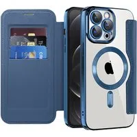 Custodia MagSafe per Apple iPhone 12 Pro, Techsuit, SmartMag Book, Blu — 3