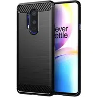 Custodia per OnePlus 8 Pro, Techsuit, Carbonio, Nera — 3