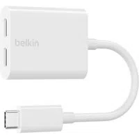 Adattatore Audio USB-C - USB-C / USB-C Belkin RockStar, Bianco F7U081btWH — 3