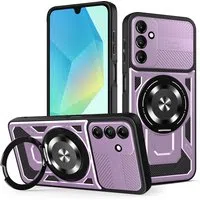 Custodia per Samsung Galaxy A16 5G A166 / A16 4G A165, Techsuit, RuggedCam, Viola — 3