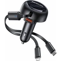 Caricabatterie Auto con Cavo USB-C / Lightning Yesido Y61, 53W, 3A, 1 x USB-A, Nero — 3