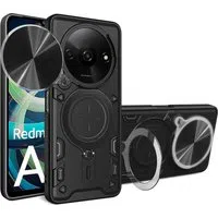Custodia per Xiaomi Redmi A3, Techsuit, CamGuard Pro, Nera — 3