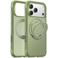 Custodia MagSafe per Apple iPhone 17 Pro Max, Torras, Ostand O3 Air, Verde Satinata — 3