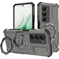 Custodia per Xiaomi Redmi 15 5G / 15 4G, Techsuit, Carbon Shield Pro, Fumé — 3
