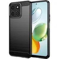 Custodia per Honor 200 Smart, Techsuit, Carbonio, Nera — 3