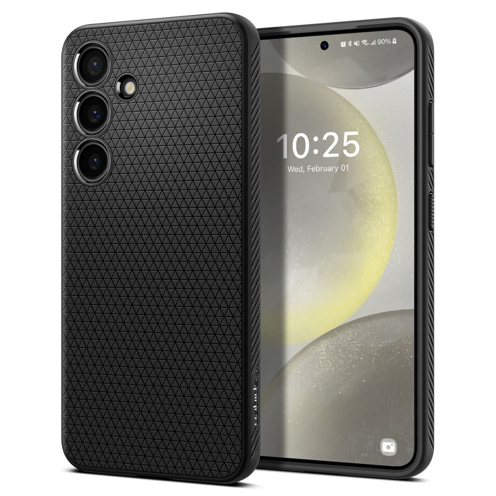 Spigen Custodia per Samsung Galaxy S24 S921, Spigen, Liquid Air, Nera ACS07347