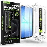 Pellicola protettiva per schermo Techsuit TitanGlass CrystalHD per Samsung Galaxy A17 5G / A16 5G A166 / A16 4G A165, Vetro Temperato, Set da 2 pezzi — 3
