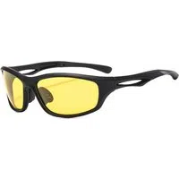 Occhiali da Ciclismo Unisex Techsuit 9309, Polarizzati, Neri Gialli — 3