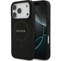 Custodia MagSafe per Apple iPhone 17 Pro Max, Guess, Saffiano Classic Logo, Nera — 3
