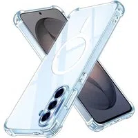 Custodia MagSafe per Samsung Galaxy S26 S942, Techsuit, Antiurto, Trasparente — 3