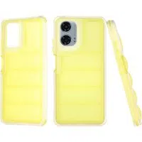 Custodia per Motorola Moto G24 Power, Techsuit, Wave Shield, Gialla — 3