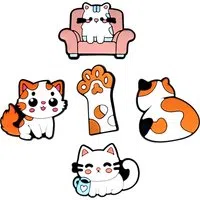 Sticker 3D OEM Gatto per Custodia Telefono / Tablet, Set 5 pezzi, Multicolore — 3