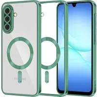 Custodia MagSafe per Samsung Galaxy A17 4G / A17 5G, Techsuit, Luxury Crystal, Verde Chiaro — 3