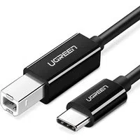Cavo stampante UGREEN US241, USB-C - USB-B, 1 m, nero — 3