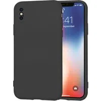 Custodia per Apple iPhone XS / X, Techsuit, SoftFlex, Nera — 3
