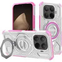 Custodia per Xiaomi 15T Pro, Techsuit, Carbon Shield Pro, Rosa. — 3
