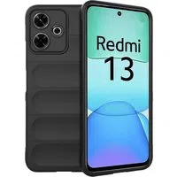 Custodia per Xiaomi Poco M6 4G / Redmi 13, Techsuit, Magic Shield, Nera — 3
