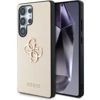 Custodia per Samsung Galaxy S25 Ultra S938, Guess, 4G Grained Big and Classic Logo, Beige — 3