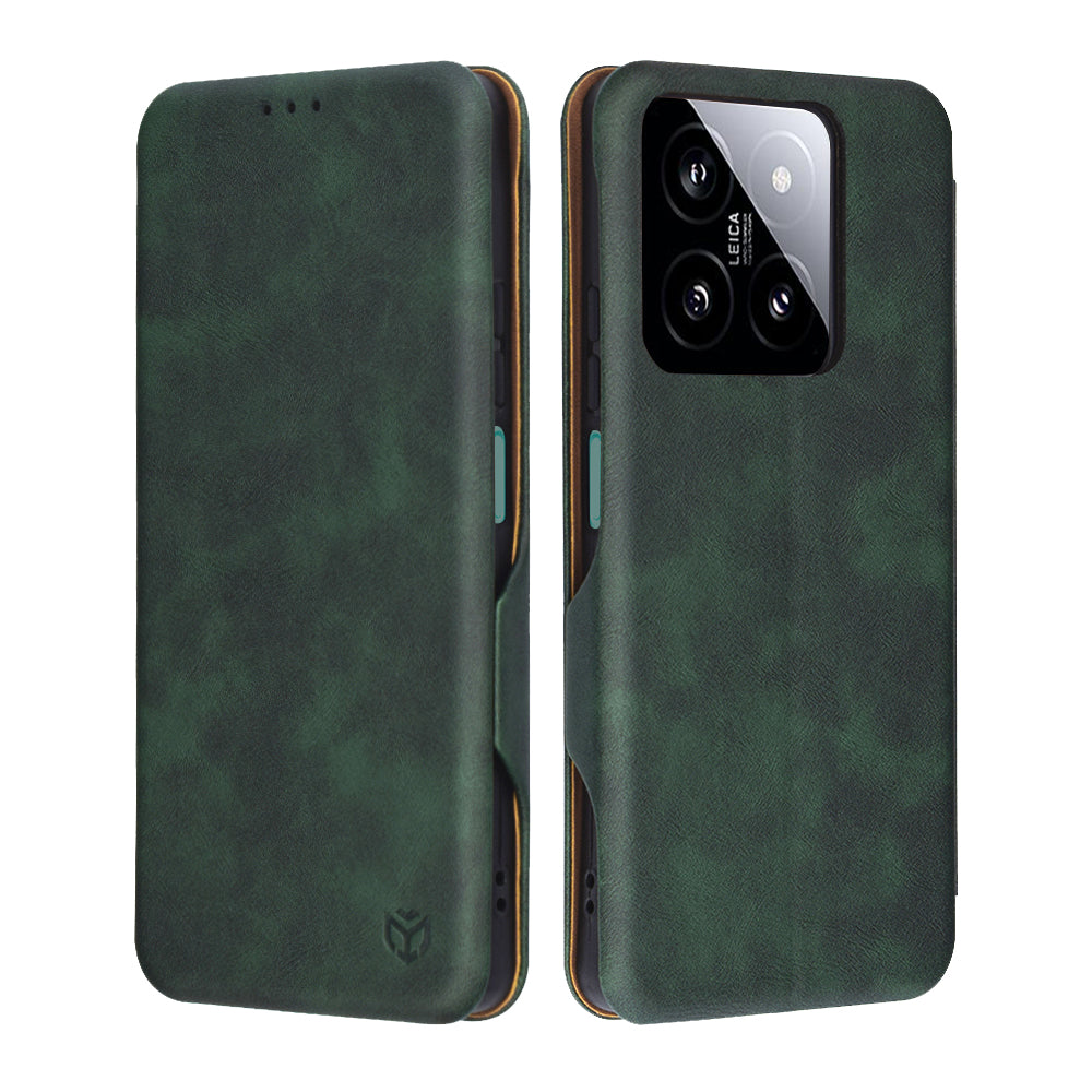 Techsuit Custodia per Xiaomi 14, Techsuit, Safe Wallet Plus, Verde