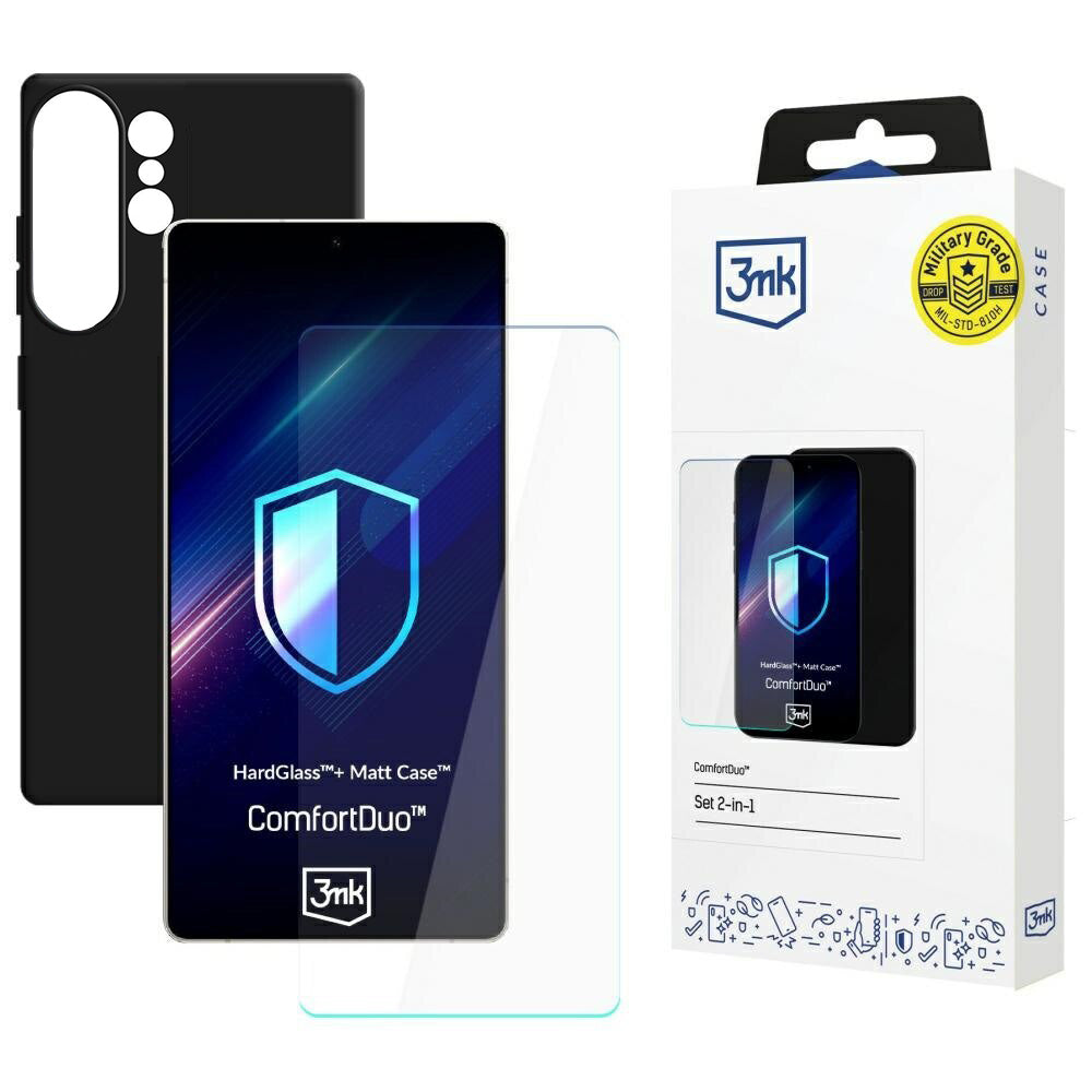 3MK Custodia per Samsung Galaxy S26 Ultra S948, 3MK, ComfortDuo, Nera
