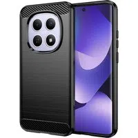 Custodia per Xiaomi Poco M8 / Redmi Note 15 5G / Note 15 4G, Techsuit, Carbonio, Nera — 3