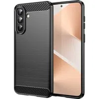 Custodia per Samsung Galaxy A57 5G, Techsuit, Carbonio, Nera — 3