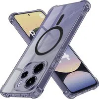 Custodia MagSafe per Xiaomi Redmi Note 14 5G, Techsuit, Shockproof Clear, Fumè — 3