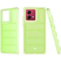 Custodia per Motorola Moto G84, Techsuit, Wave Shield, Verde — 3