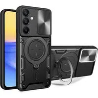 Custodia per Samsung Galaxy A15 5G A156 / A15 A155, Techsuit, CamGuard Pro, Nera — 3