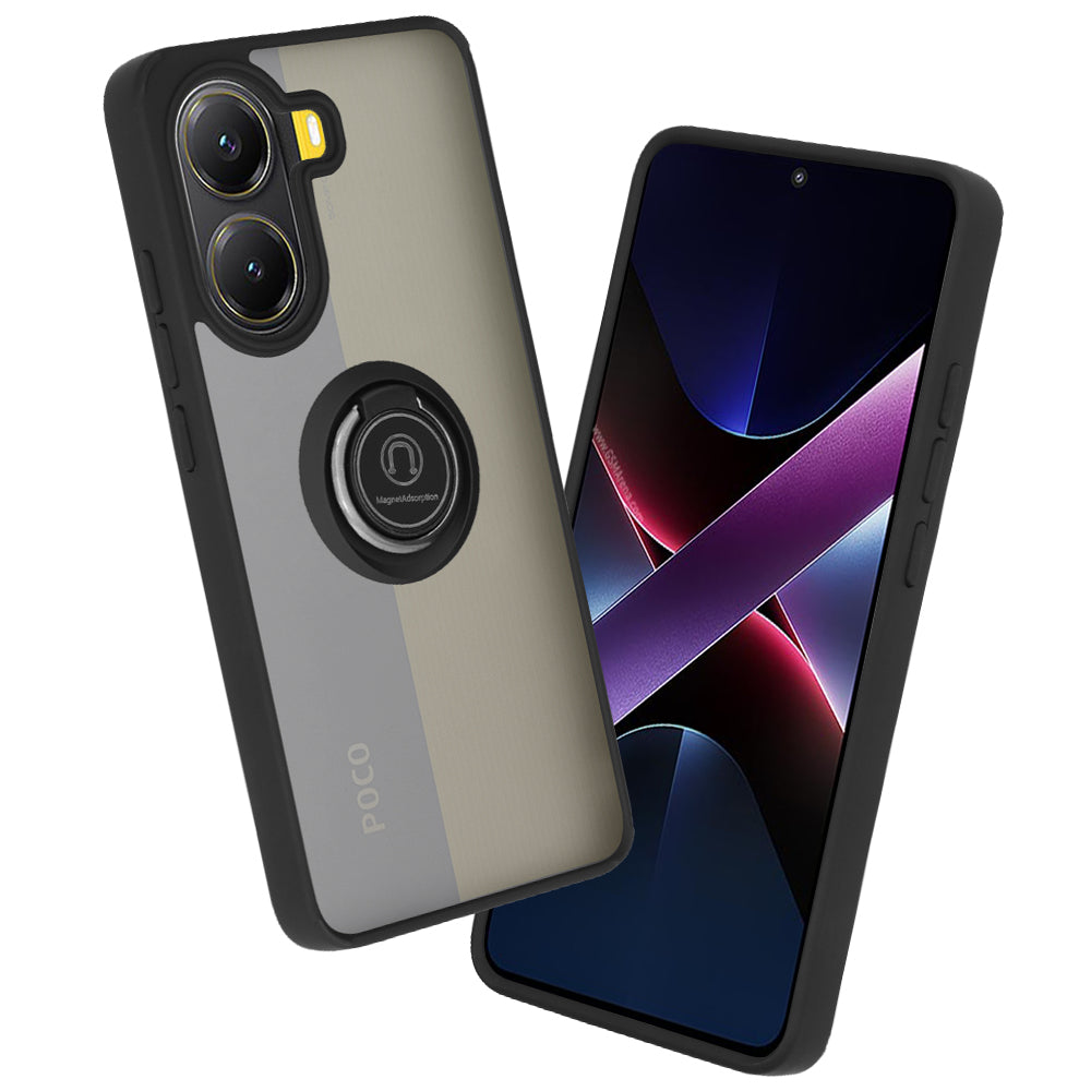 Custodia per Xiaomi Poco X7 Pro, Techsuit, Glinth, Nera