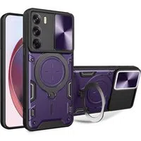 Custodia per Oppo Reno12, Techsuit, CamGuard Pro, Viola — 3