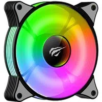 Ventilatore HAVIT F2095, RGB, 600RPM - 1800RPM, 38dB, 1.44W, Nero — 3