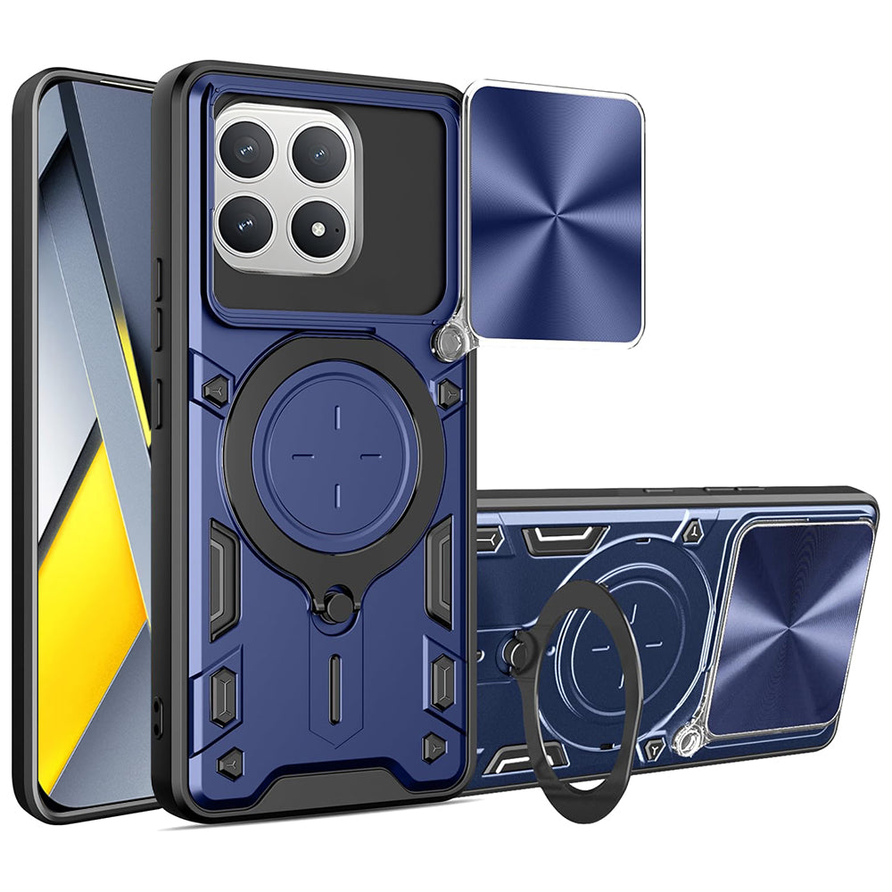 Techsuit Custodia per Xiaomi Poco F8 Pro, Techsuit, CamGuard Pro, Blu