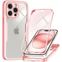 Custodia per Apple iPhone 15 Pro Max, Techsuit, ColorVerse 360, Rosa — 3