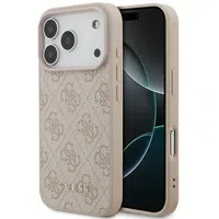 Custodia per Apple iPhone 17 Pro, Guess, 4G Classic, Rosa — 3