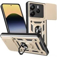Custodia per Xiaomi Redmi Note 14 5G, Techsuit, CamShield, Dorata — 3