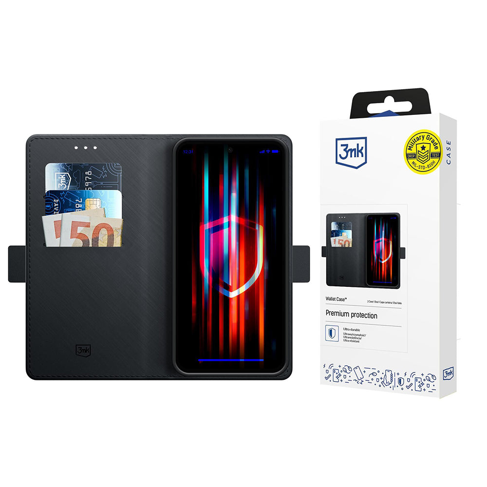 Custodia per Xiaomi Redmi Note 14 Pro+ 5G, 3MK, Wallet, Nera