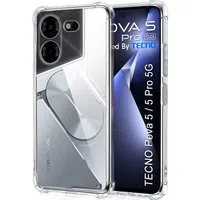 Custodia per Tecno Pova 5 Pro, Techsuit, Shockproof Clear, Trasparente — 3