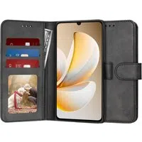 Custodia per Realme Note 70T, Techsuit, Diary Book, Nera — 3