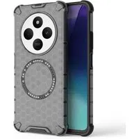 Custodia MagSafe per Xiaomi Poco C75 / Redmi 14C, Techsuit, HoneyComb Shield, Nera — 3