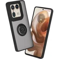 Custodia per Motorola Edge 50 Ultra, Techsuit, Glinth, Nera — 3