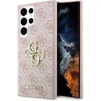 Custodia per Samsung Galaxy S23 Ultra S918, Guess, 4G Big Logo, Rosa — 3